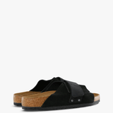 Black sandals, side view