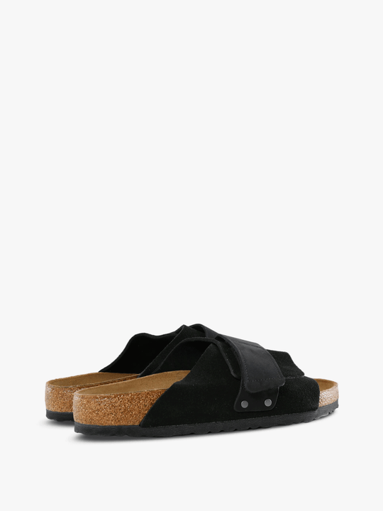 Black sandals, side view