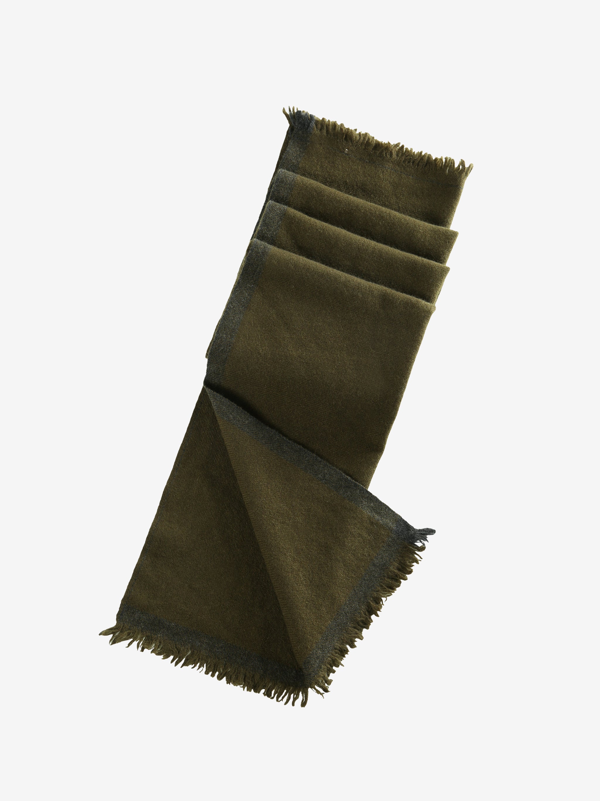 Green Scarf, top view