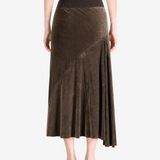 Brown skirt, full body view
