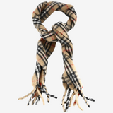 Tan scarf, front view