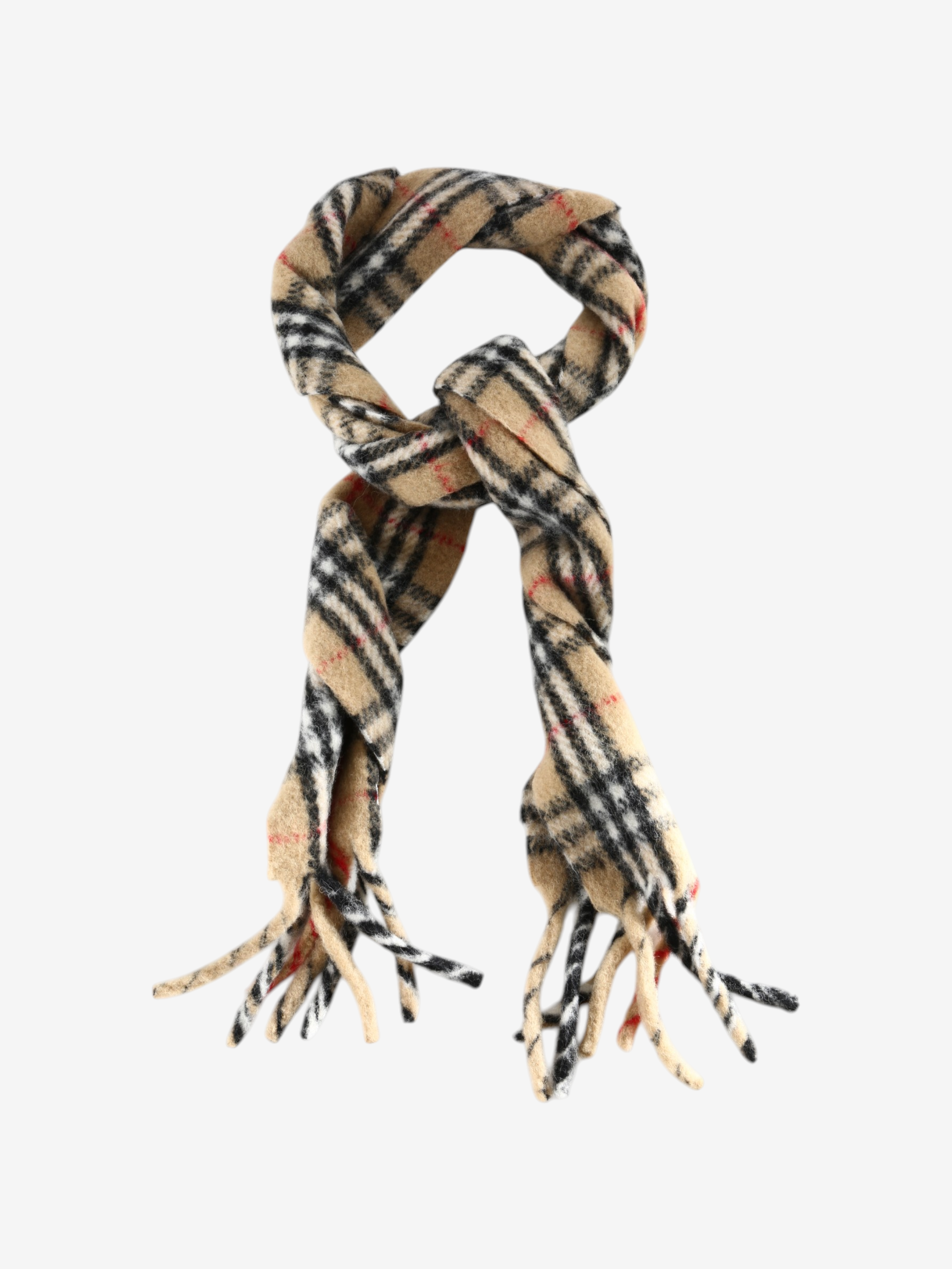 Tan scarf, front view