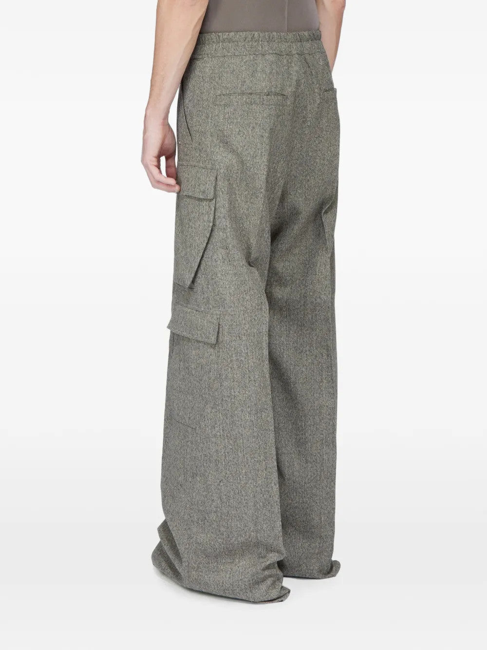 Grey pants, full body view