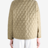 Tan jacket, full body view