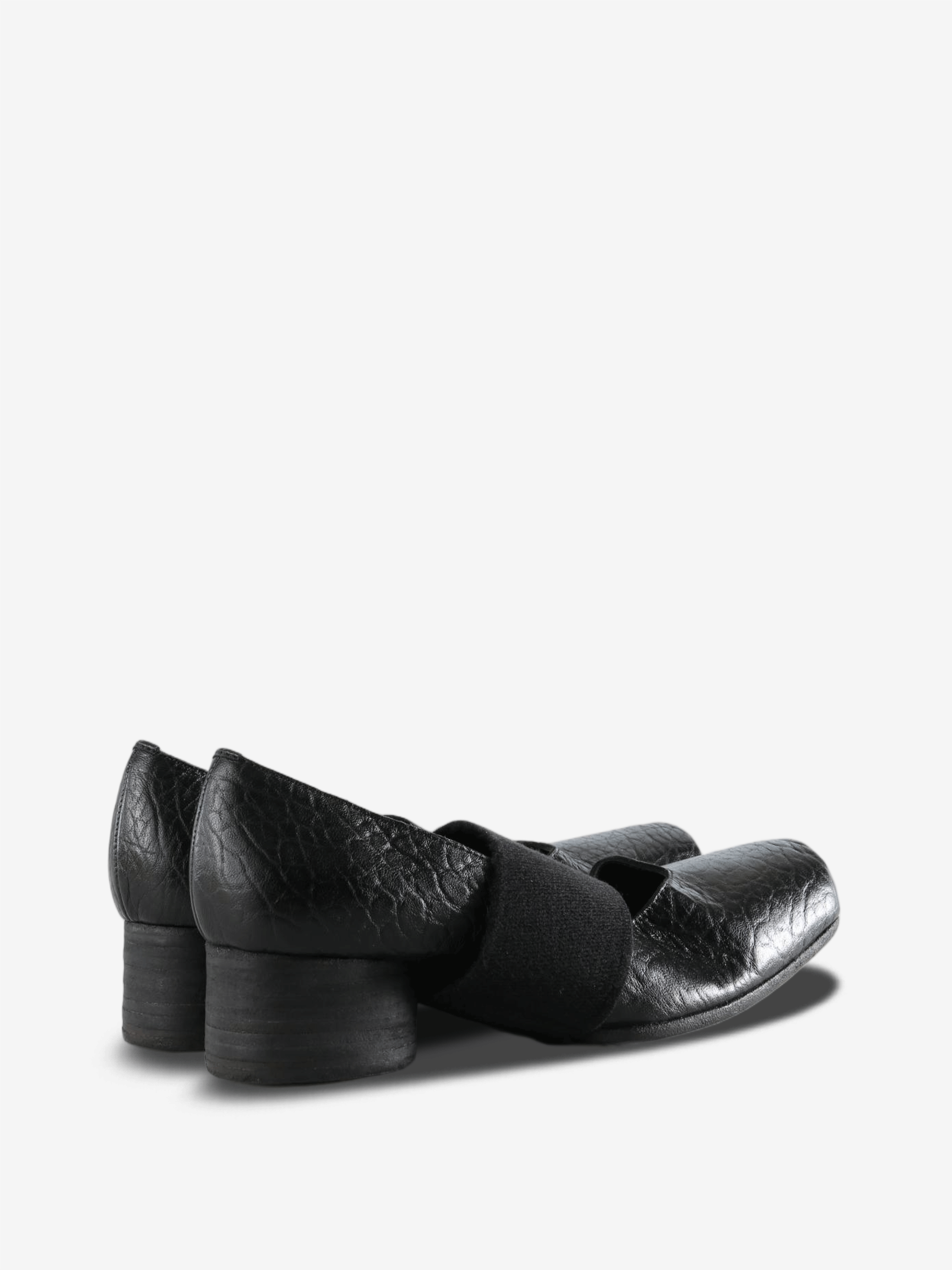 Black shoes, side view
