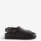 Brown sandals, front view