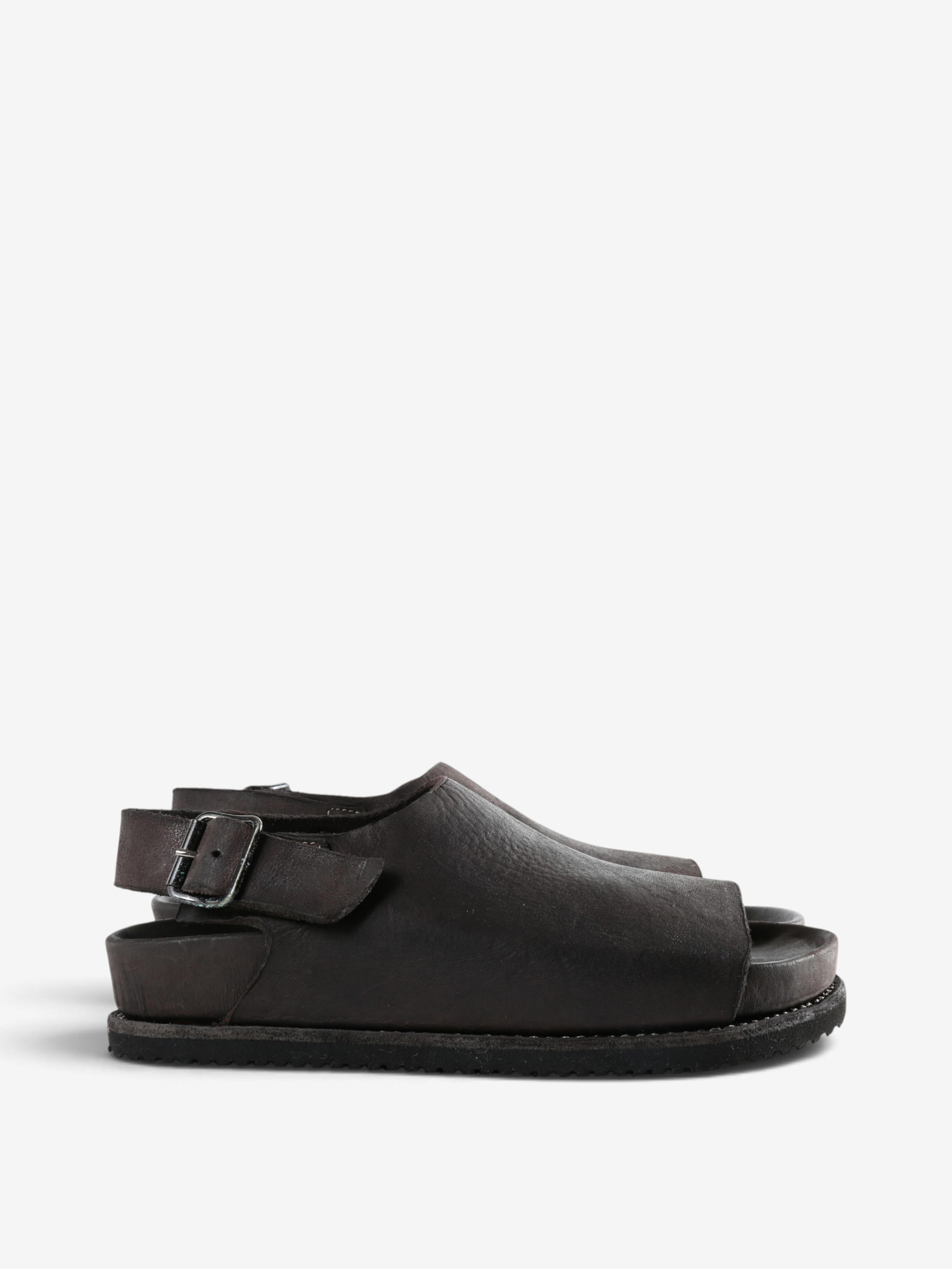 Brown sandals, front view