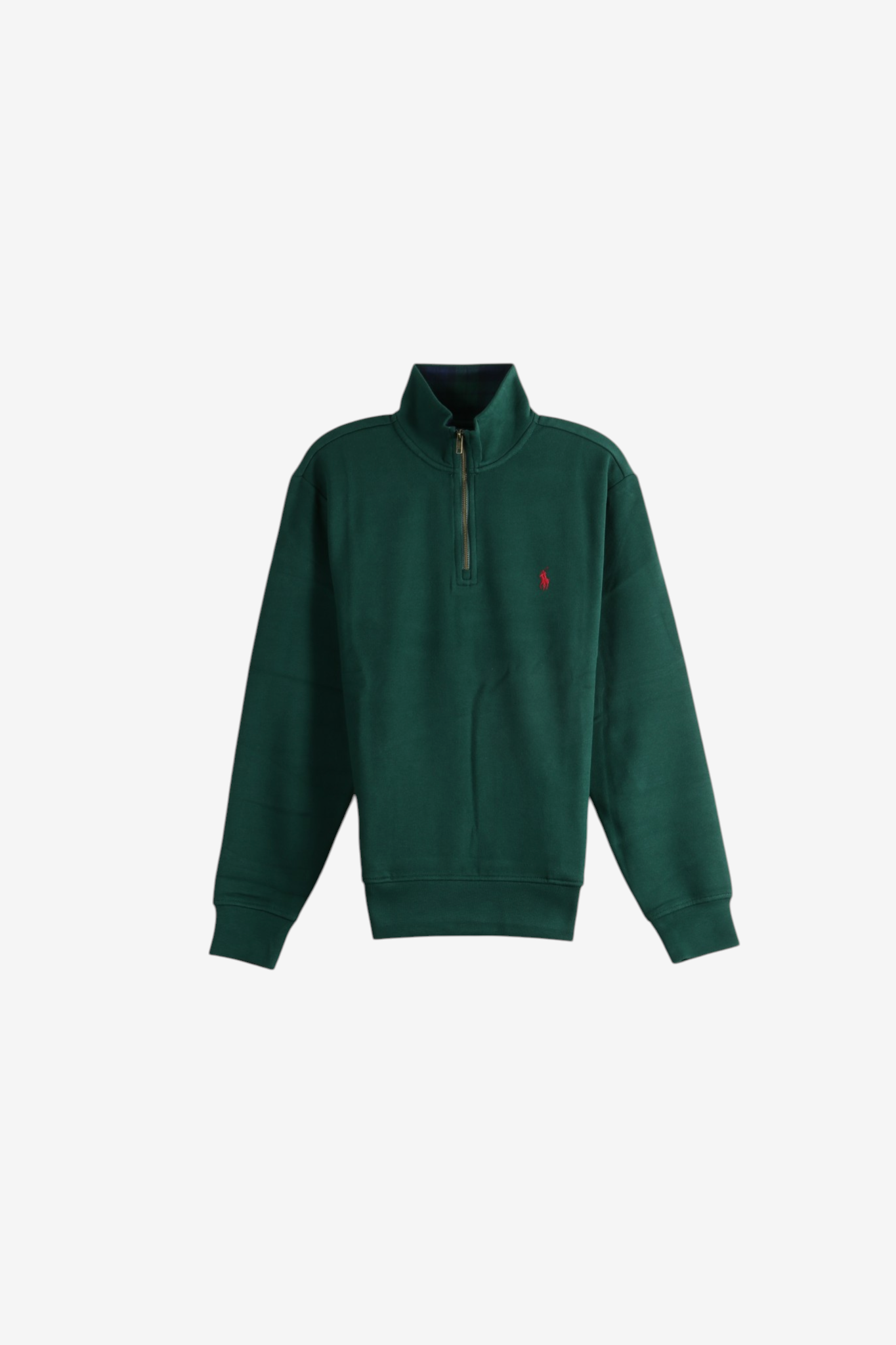 Green knitwear, front view