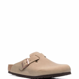 Brown sandals, side view