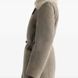 Tan jacket, front view
