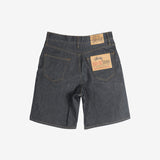 Black shorts, back view