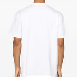 White t-shirt, full body view