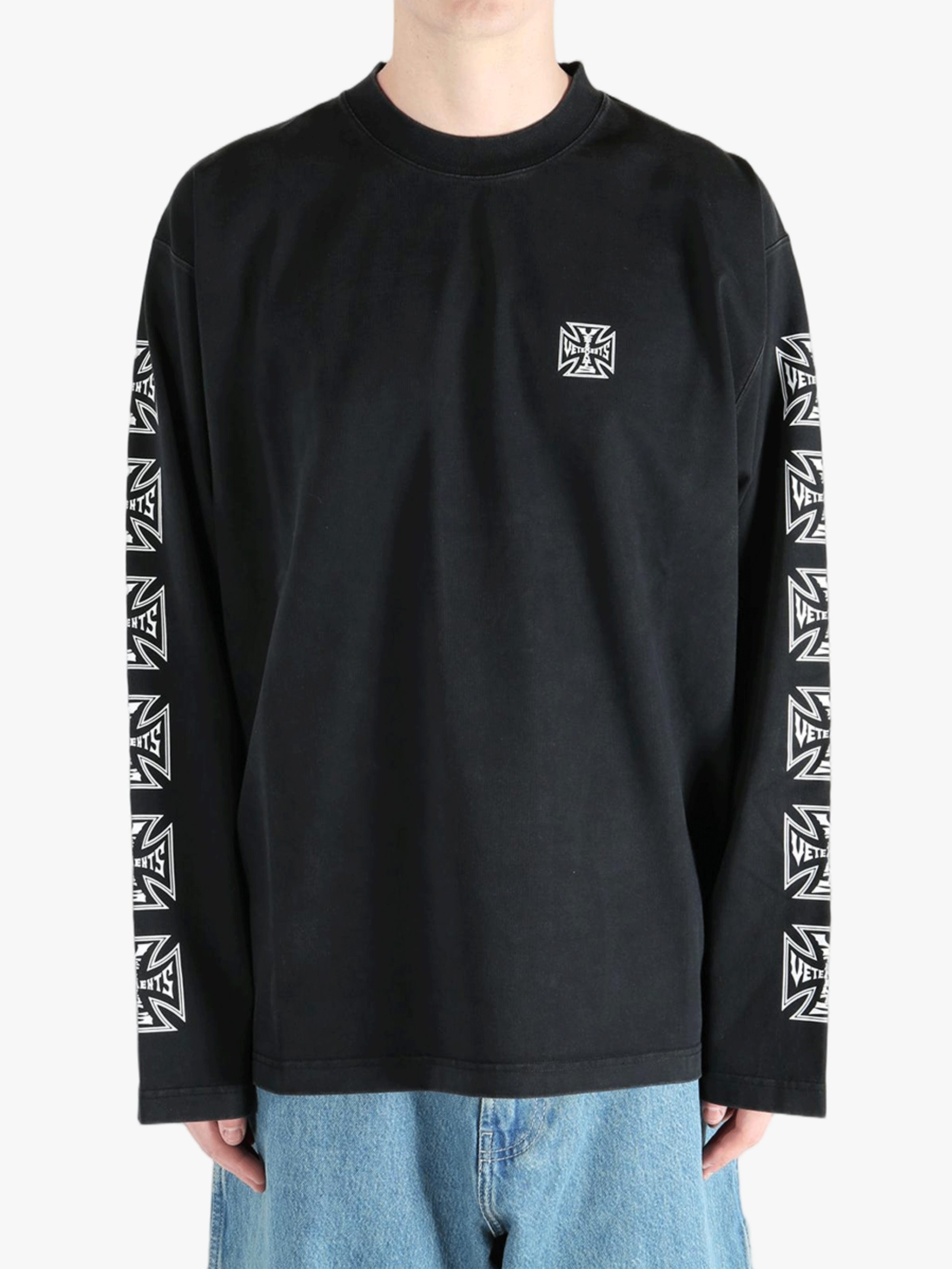 Black sweats-hoodies worn by a person, showing the fit