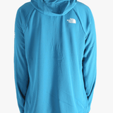 Blue hoodies worn by a person, showing the hoodies fit