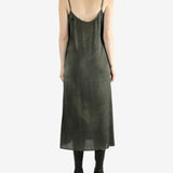 Grey dress, full body view