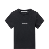 ALEXANDER WANG - Women Shrunken Short Sleeve Logo P Rint Tee