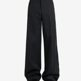 ANN DEMEULEMEESTER - Women Viola Double Sidebands Flared Leg Loose Trousers