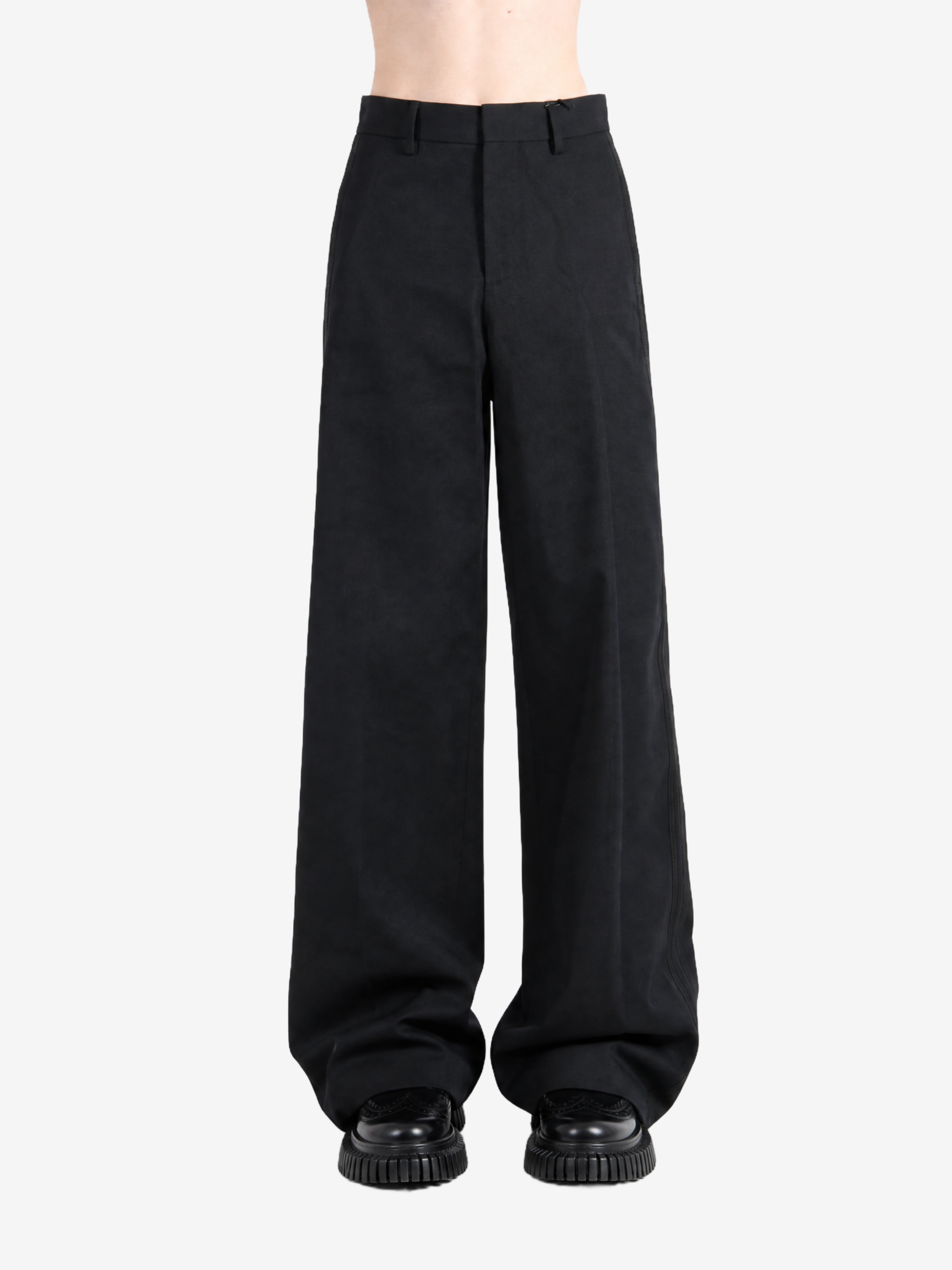 Black pants, full body view
