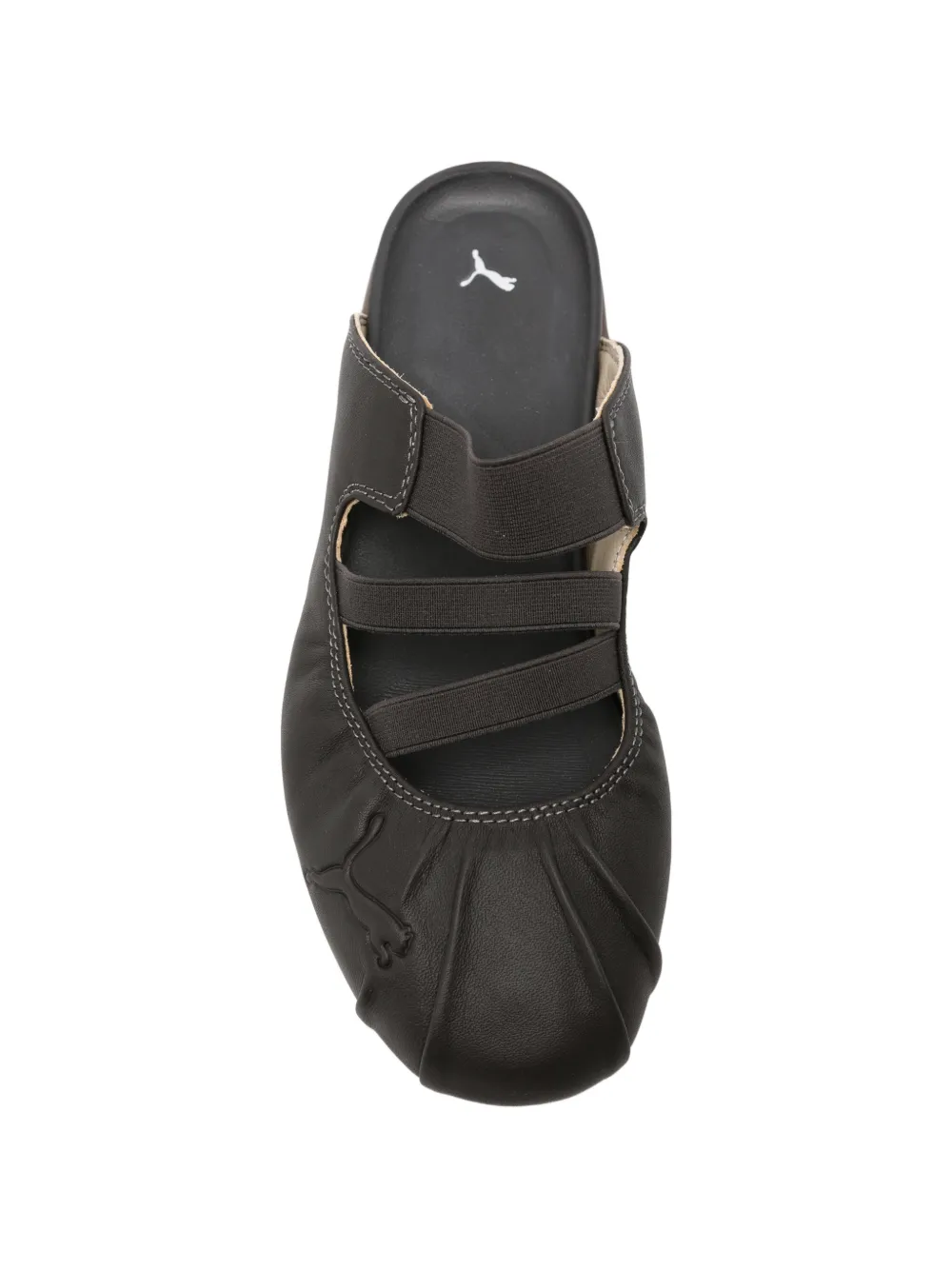 Brown shoes, front view