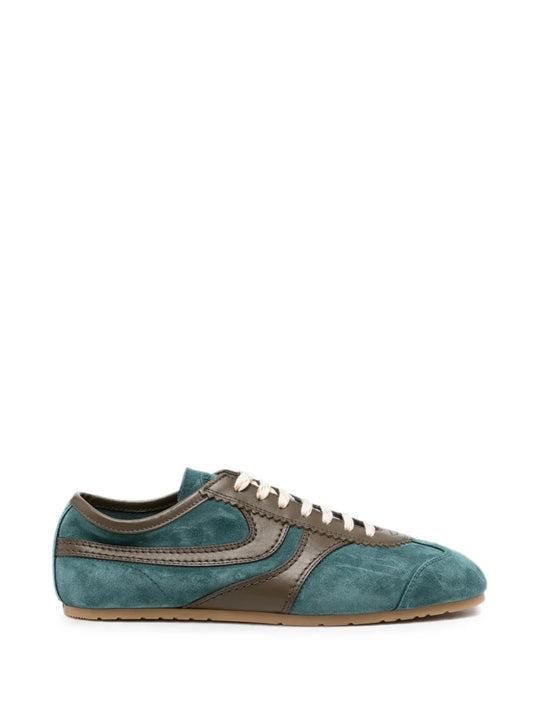 Green shoes, front view