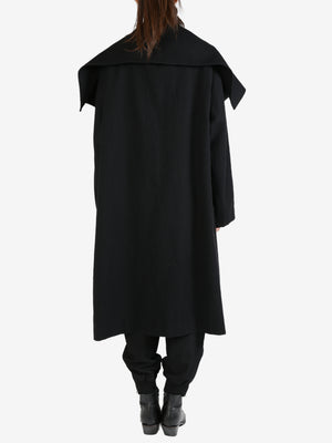 YOHJI YAMAMOTO - Women Front Gather Detail Coat