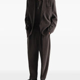 Brown jacket, full body view