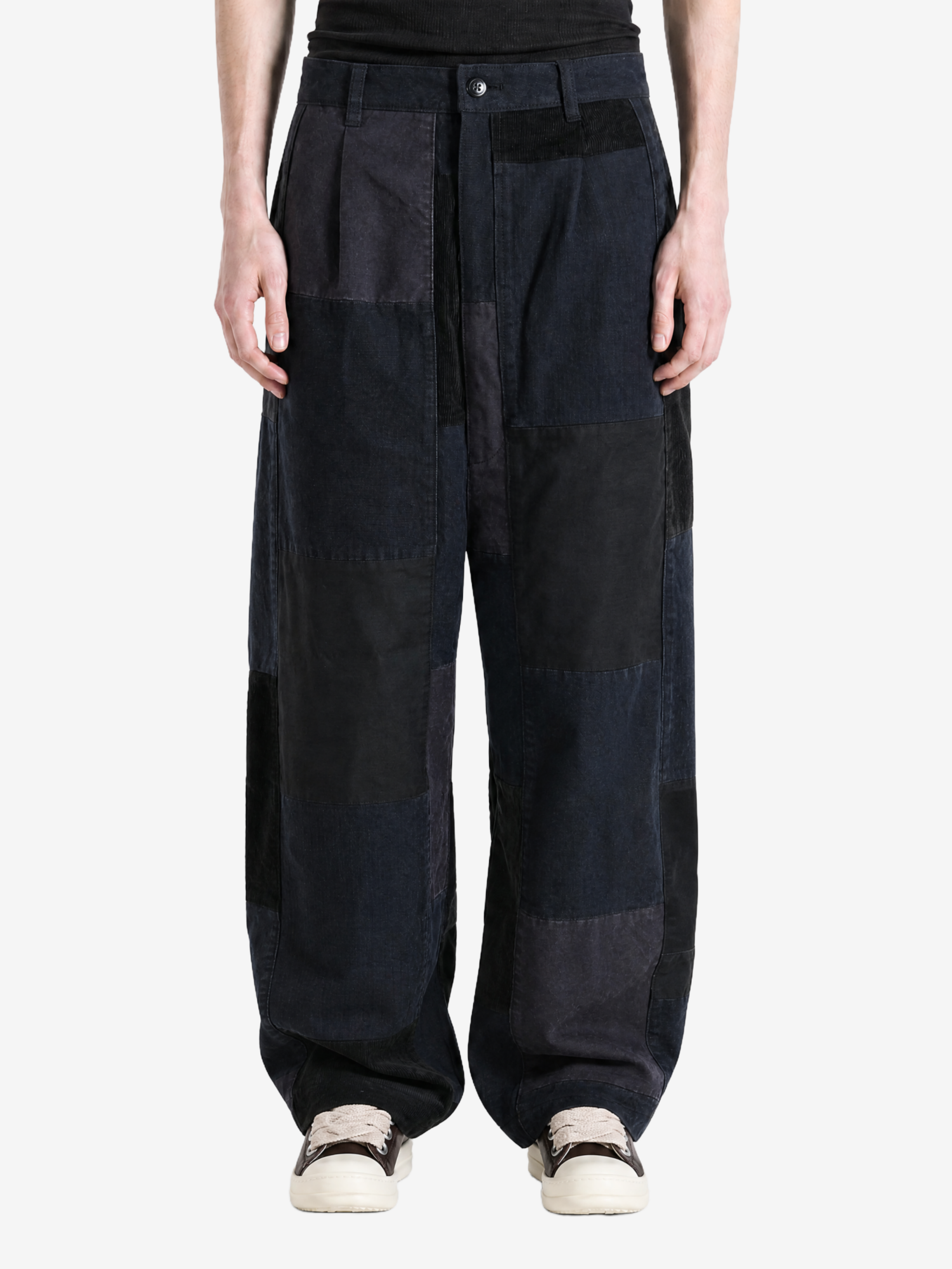 Black pants, full body view