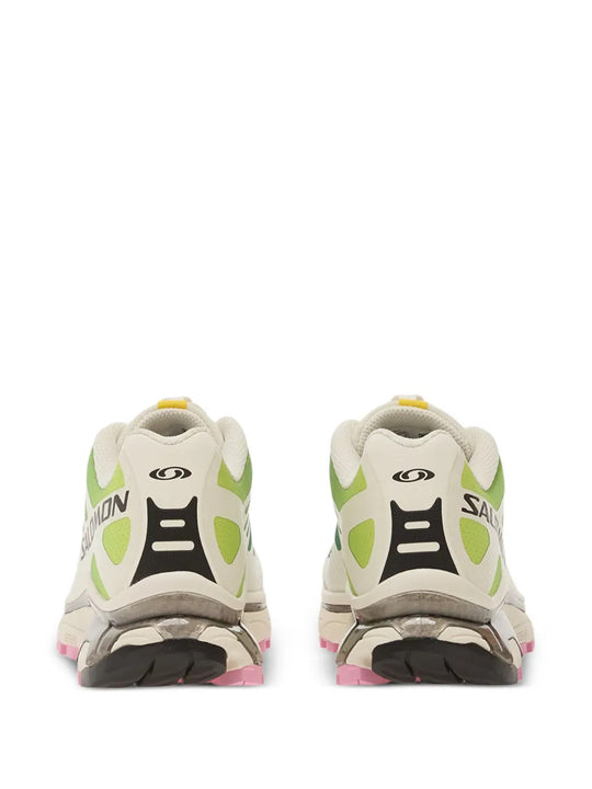 Green shoes, back view