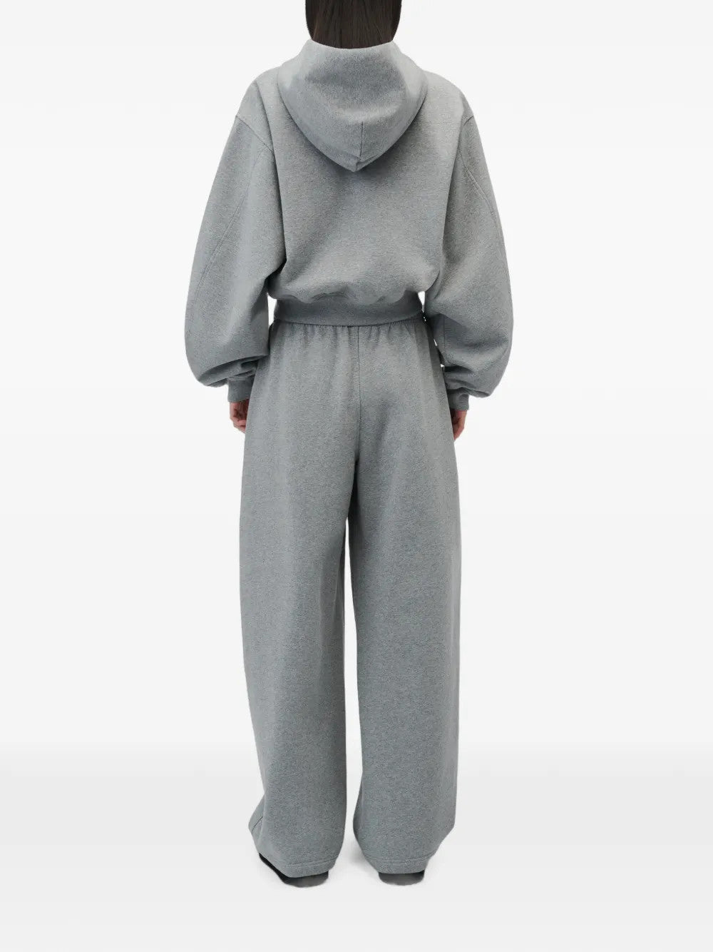 Grey pants, full body view