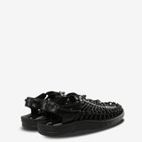 Black sandals, side view