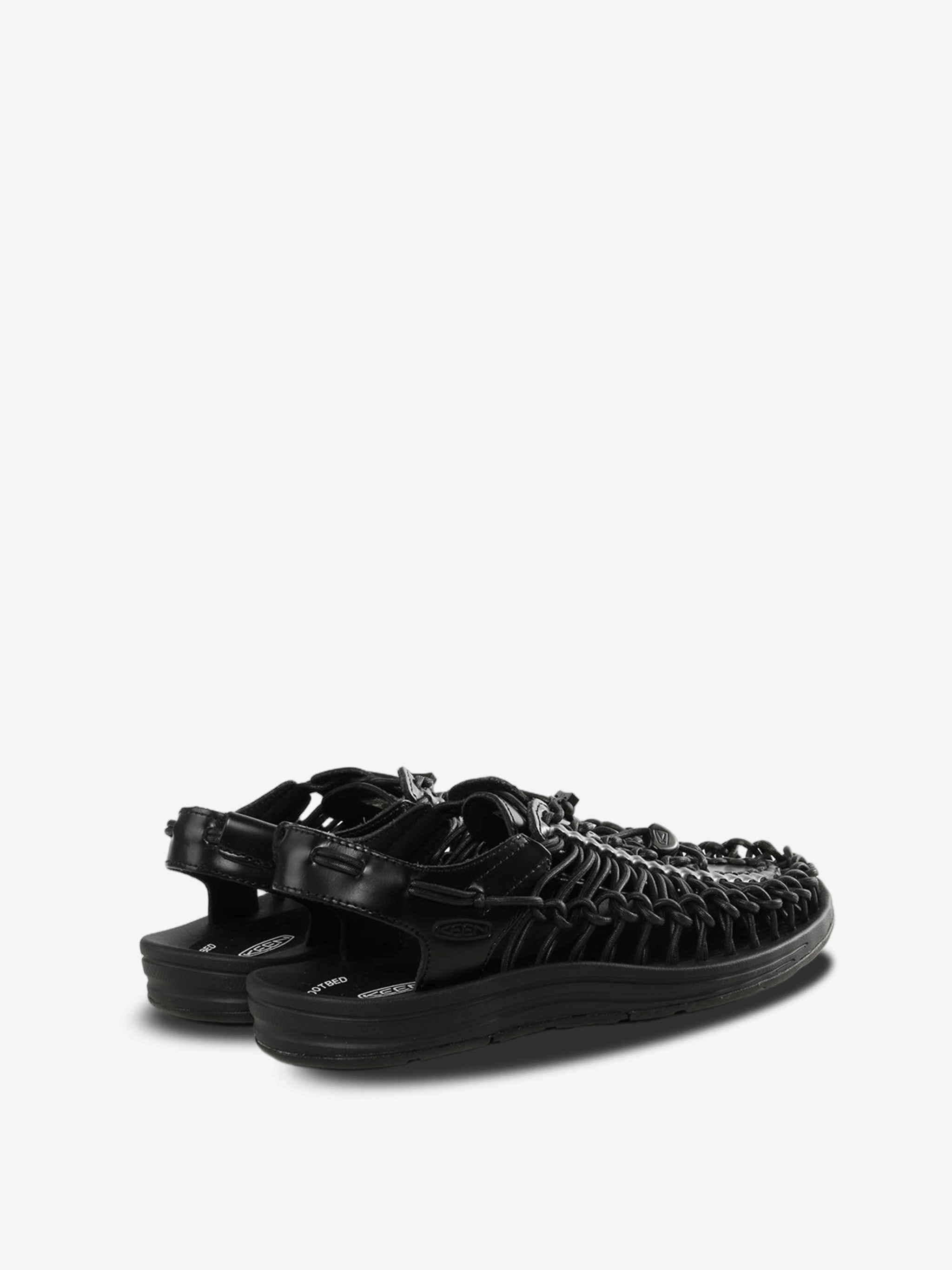 Black sandals, side view