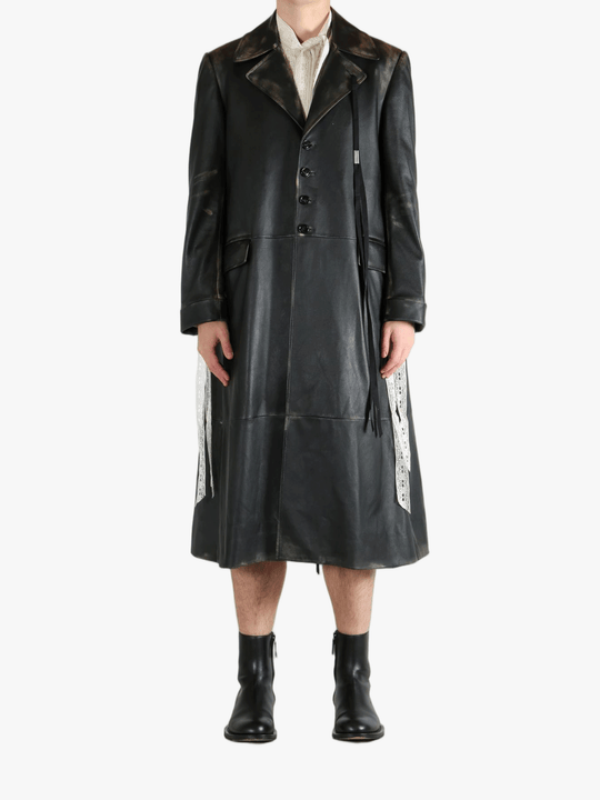 Black coat,full body view