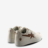 White sneakers, back view