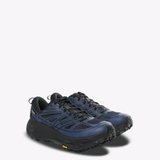 Navy sneakers, side view