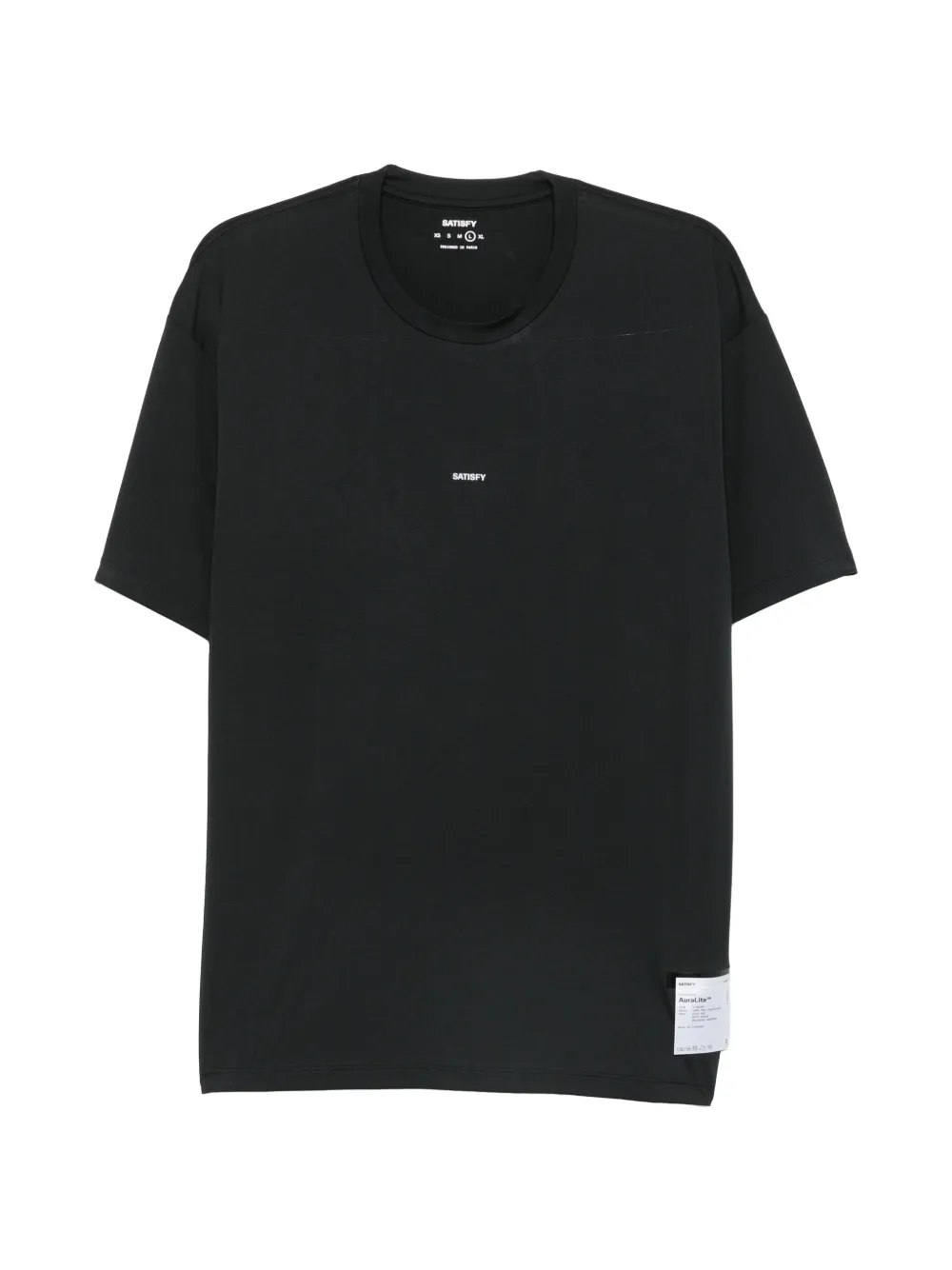 Black t-shirt, front view