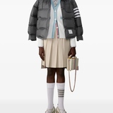 White cardigan,full body view