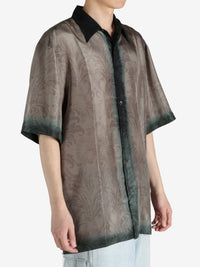 DRIES VAN NOTEN - Men Silk Short Sleeved Shirt