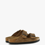 Brown sandals, side view