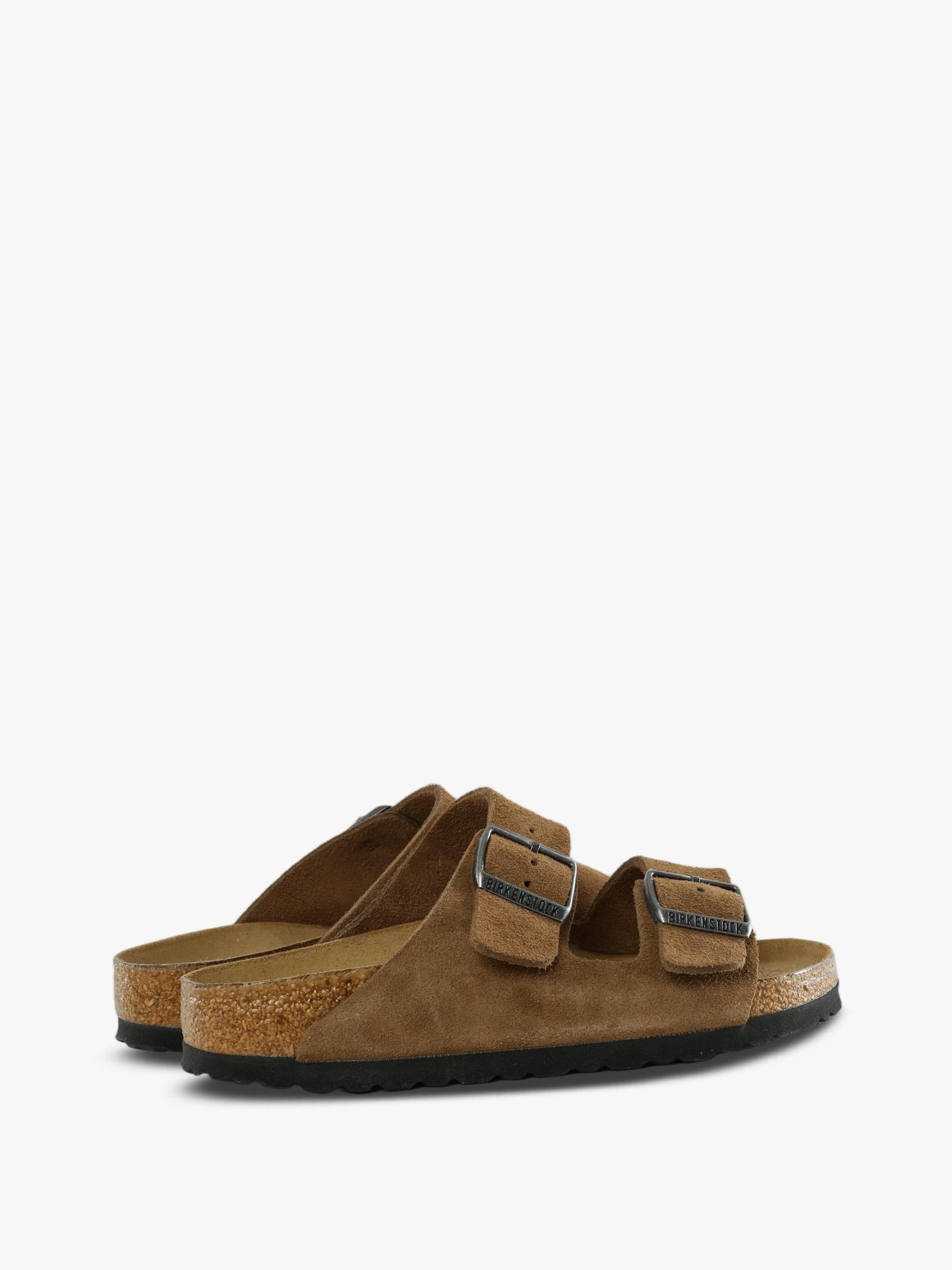 Brown sandals, side view