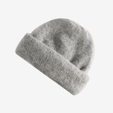 Grey hats, side view