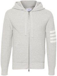 THOM BROWNE - Men W/4 Bar Stripes Intarsia Hoodie