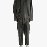 Grey jacket, full body view