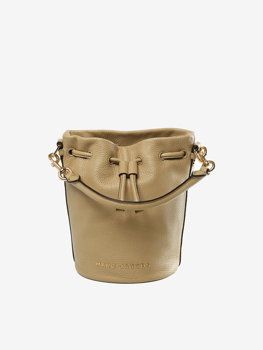 Tan bag, front view