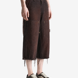 Brown pants, full body view