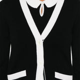 Black knitwear, front view