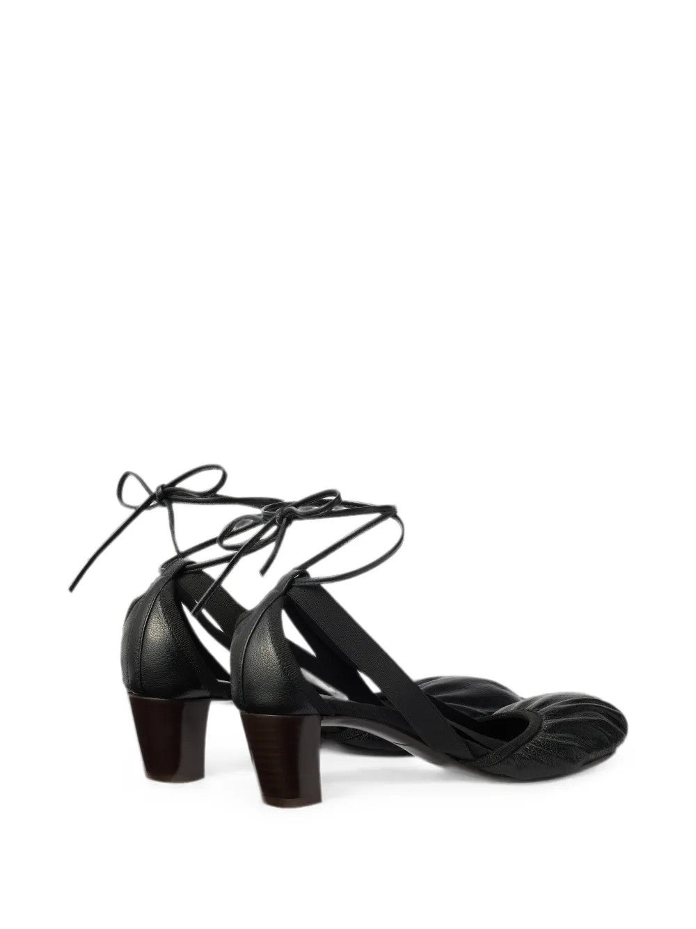 Black shoes, back view