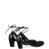 Black shoes, back view