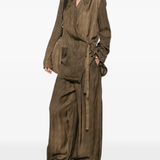 brown jacket,full body view