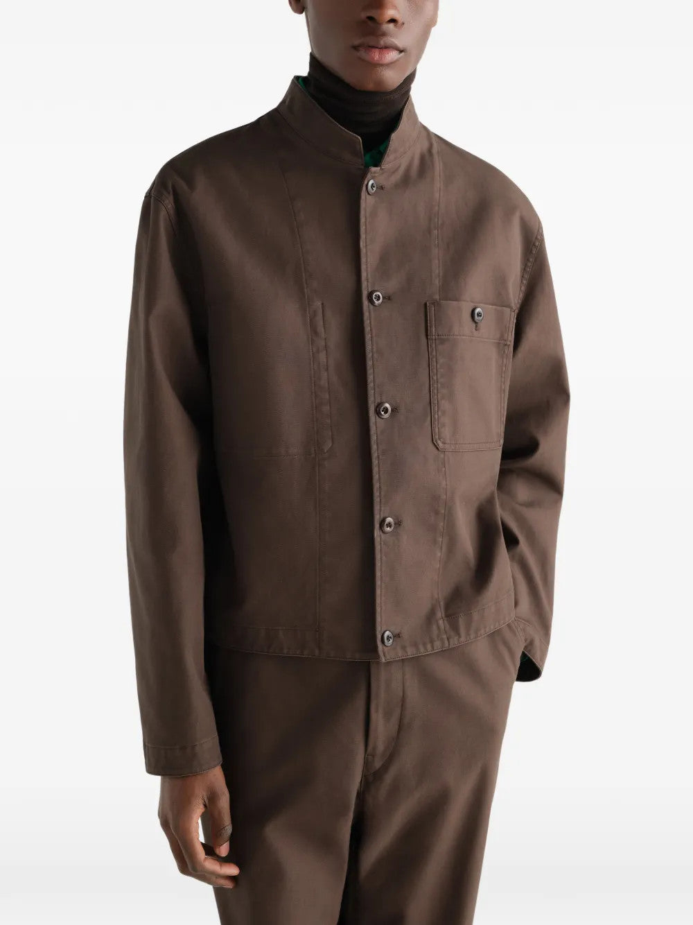 Brown jacket, front view