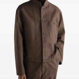 Brown jacket, front view